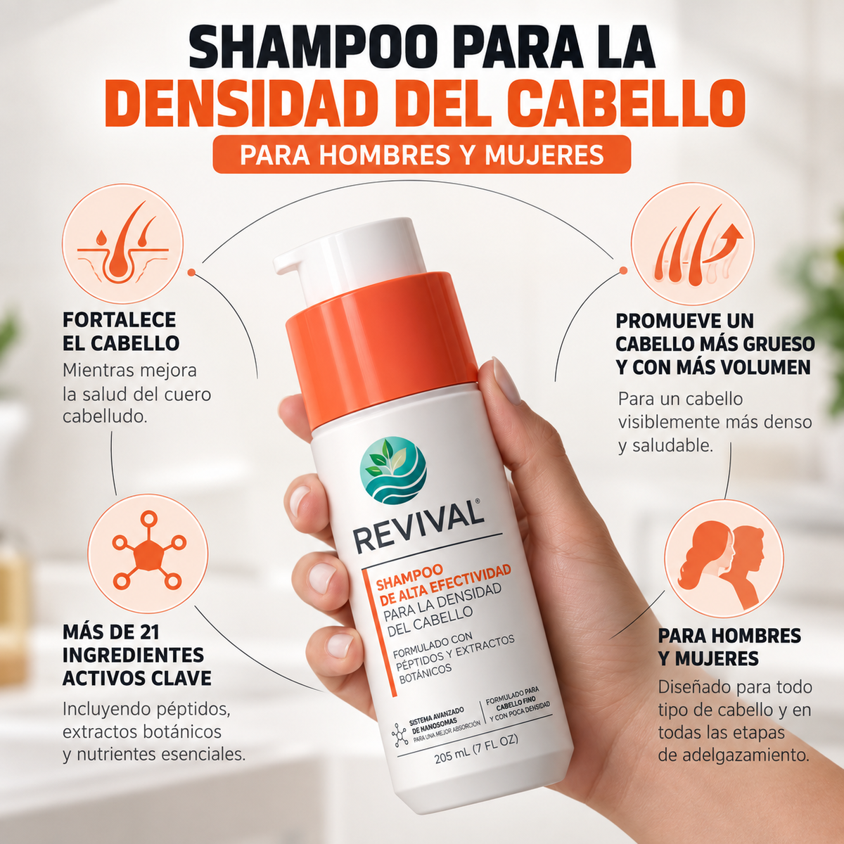 Revival | Shampoo de Alto Rendimiento para DENSIDAD Capilar